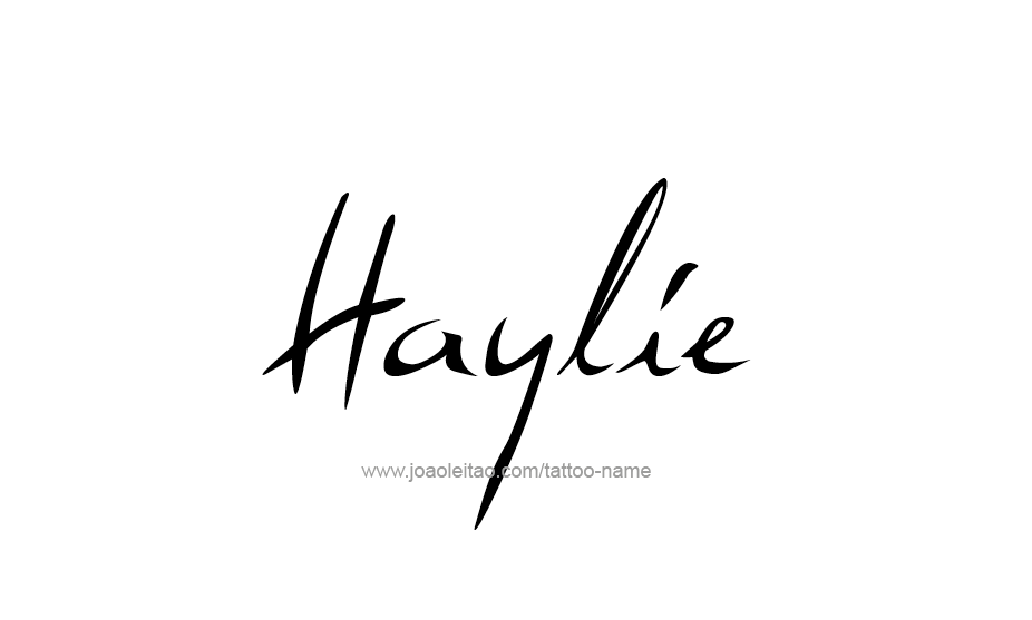 Tattoo Design Name Haylie   