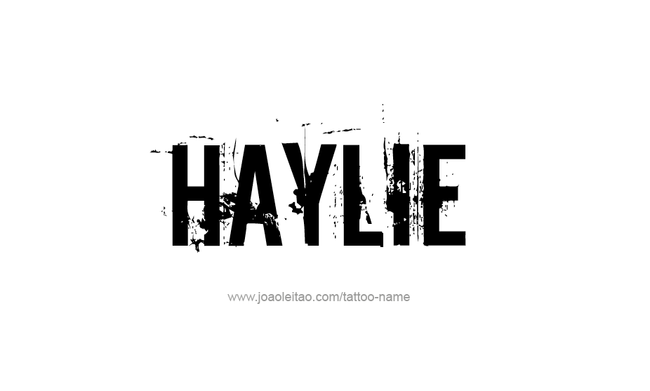 Tattoo Design Name Haylie   