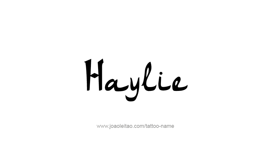 Tattoo Design Name Haylie   