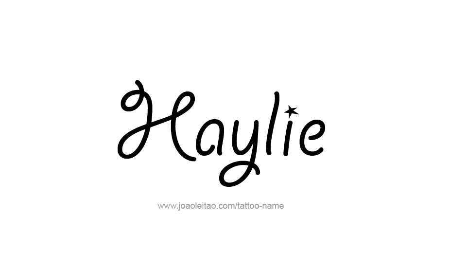 Tattoo Design Name Haylie   