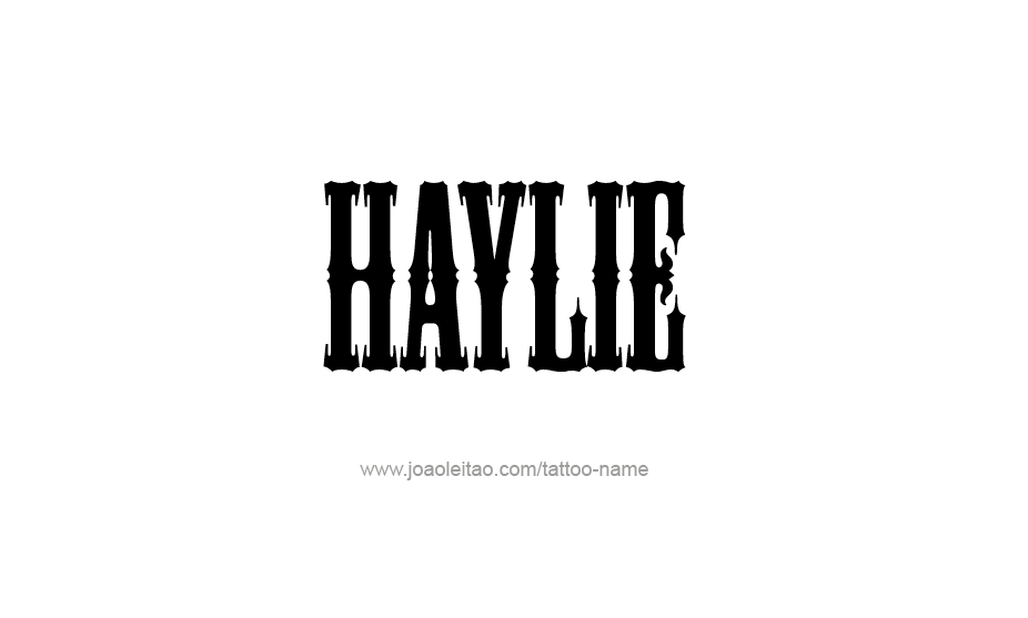 Tattoo Design Name Haylie   