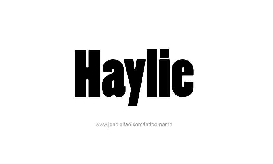 Tattoo Design Name Haylie   