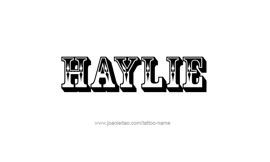 Tattoo Design Name Haylie   