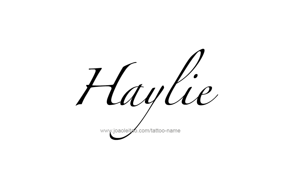 Tattoo Design Name Haylie   