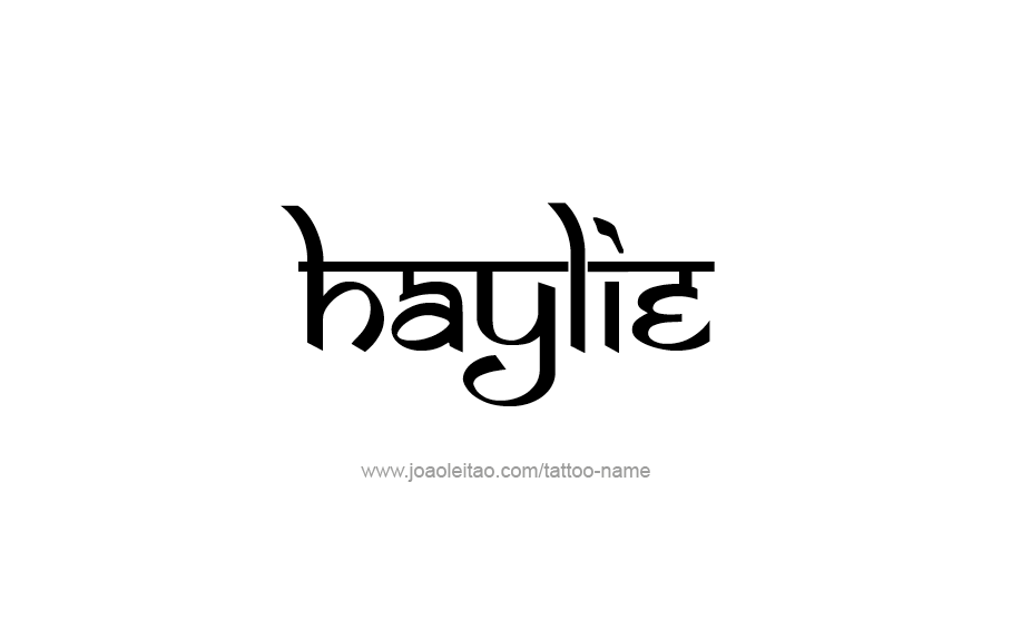 Tattoo Design Name Haylie   