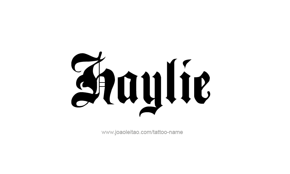 Tattoo Design Name Haylie   