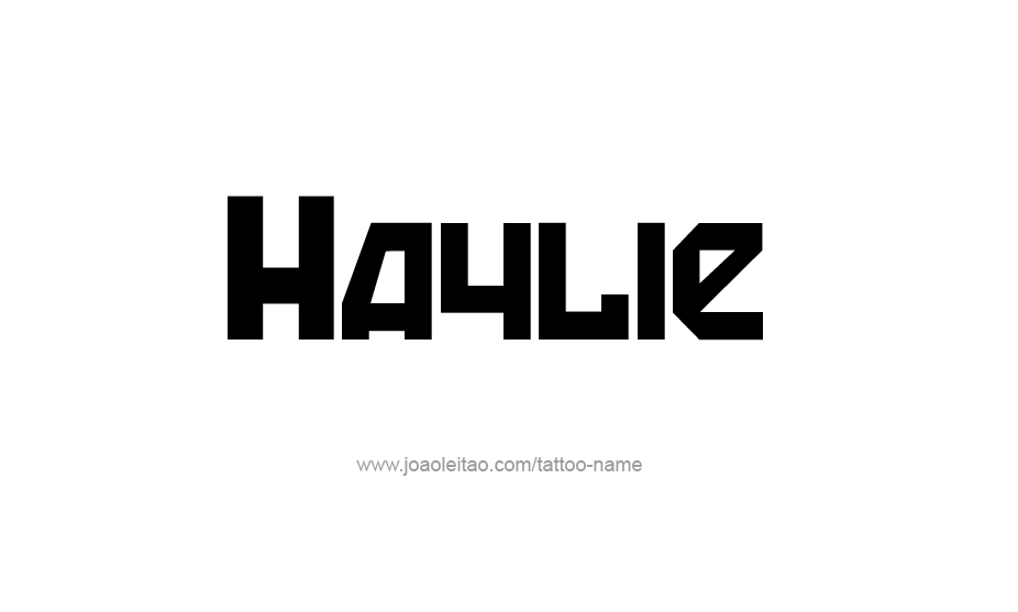 Tattoo Design Name Haylie   