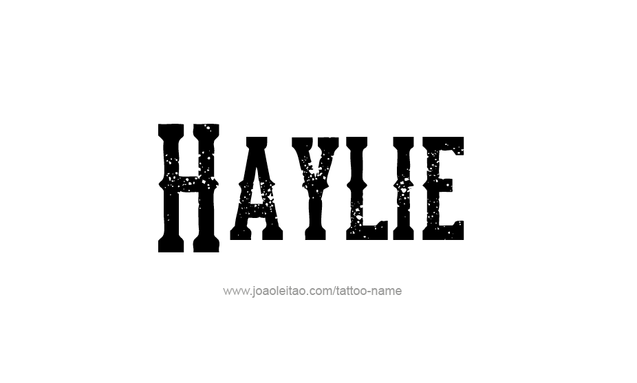 Tattoo Design Name Haylie   