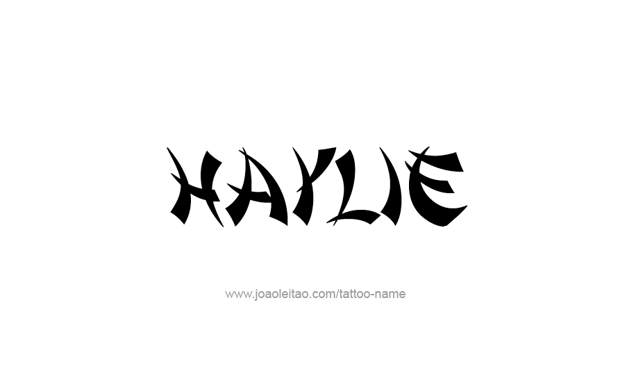 Tattoo Design Name Haylie   