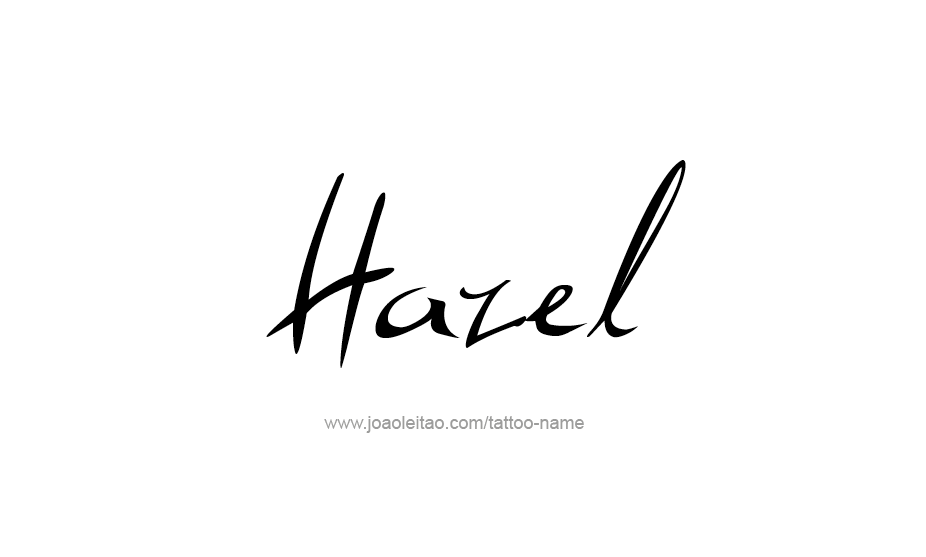 Tattoo Design Name Hazel   