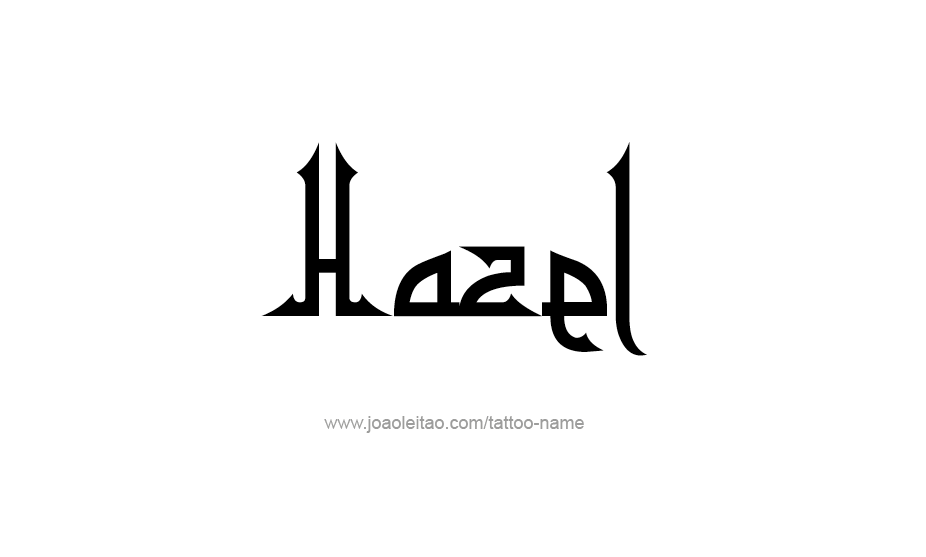 Tattoo Design Name Hazel   