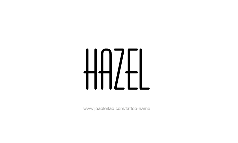 Tattoo Design Name Hazel   