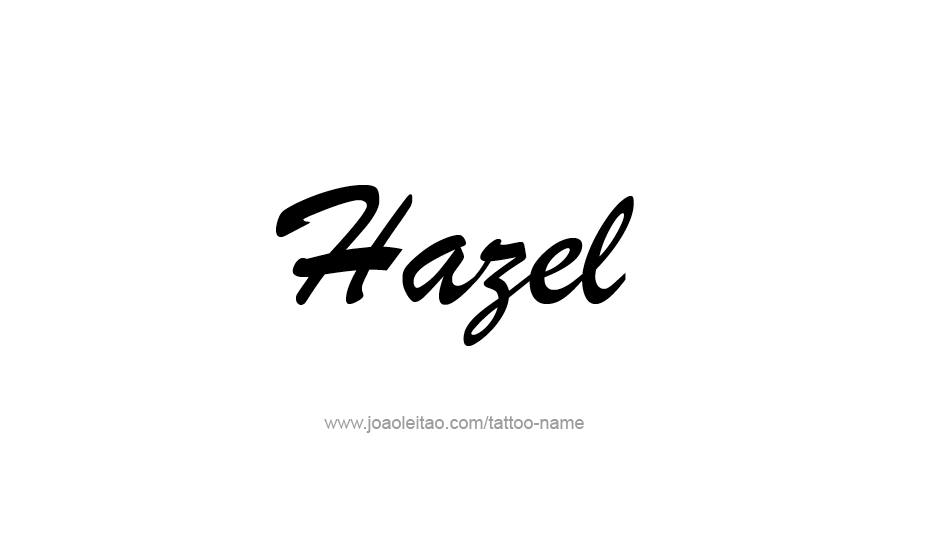 Tattoo Design Name Hazel   