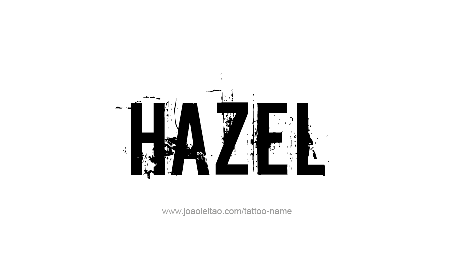 Tattoo Design Name Hazel   