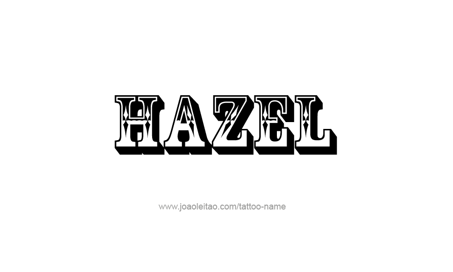 Tattoo Design Name Hazel   