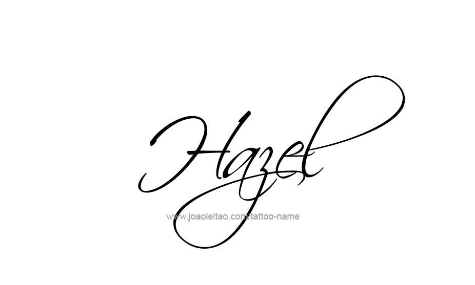 Tattoo Design Name Hazel   