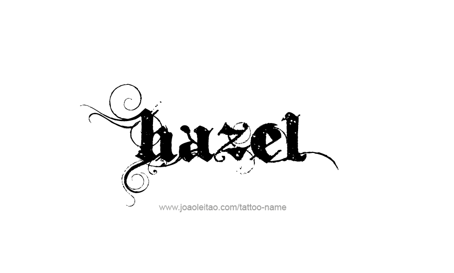 Tattoo Design Name Hazel   