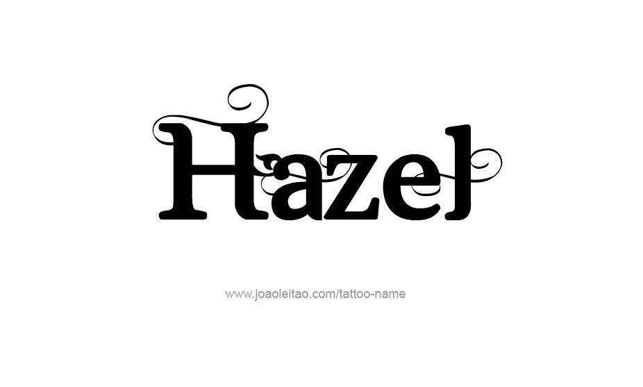 Tattoo Design Name Hazel   