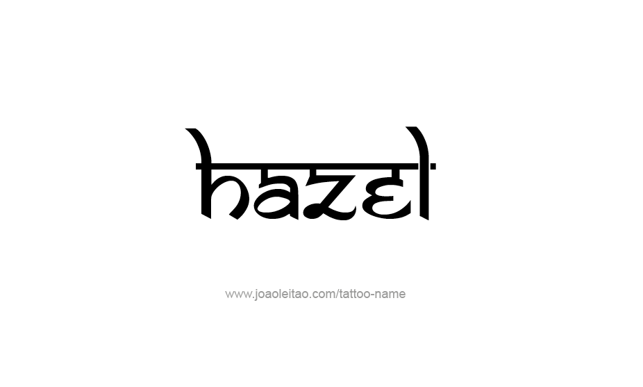 Tattoo Design Name Hazel   