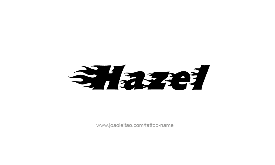 Tattoo Design Name Hazel   