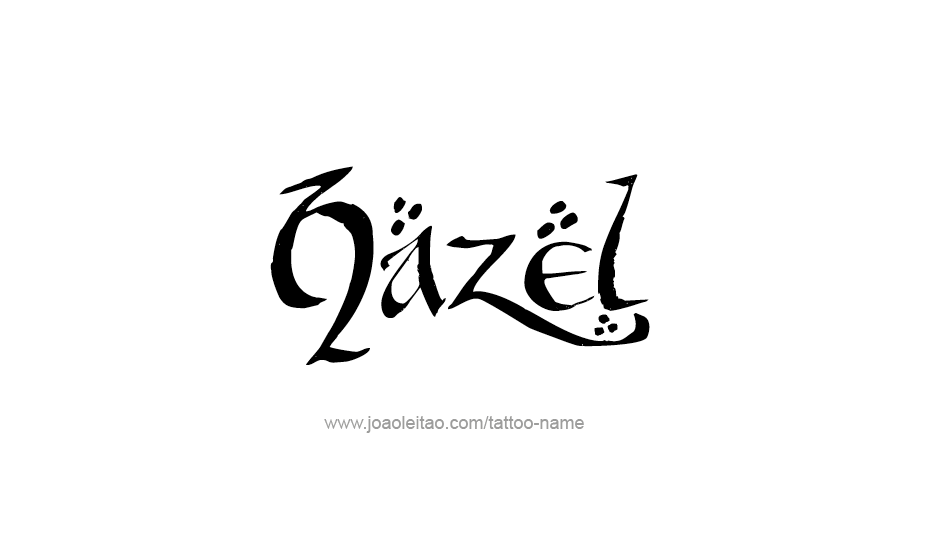 Tattoo Design Name Hazel   