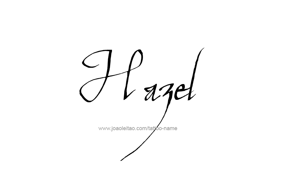 Tattoo Design Name Hazel   