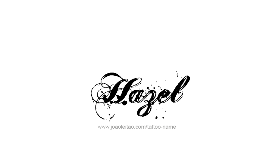 Tattoo Design Name Hazel   