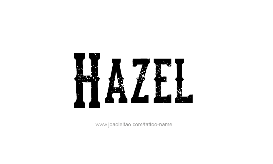 Tattoo Design Name Hazel   