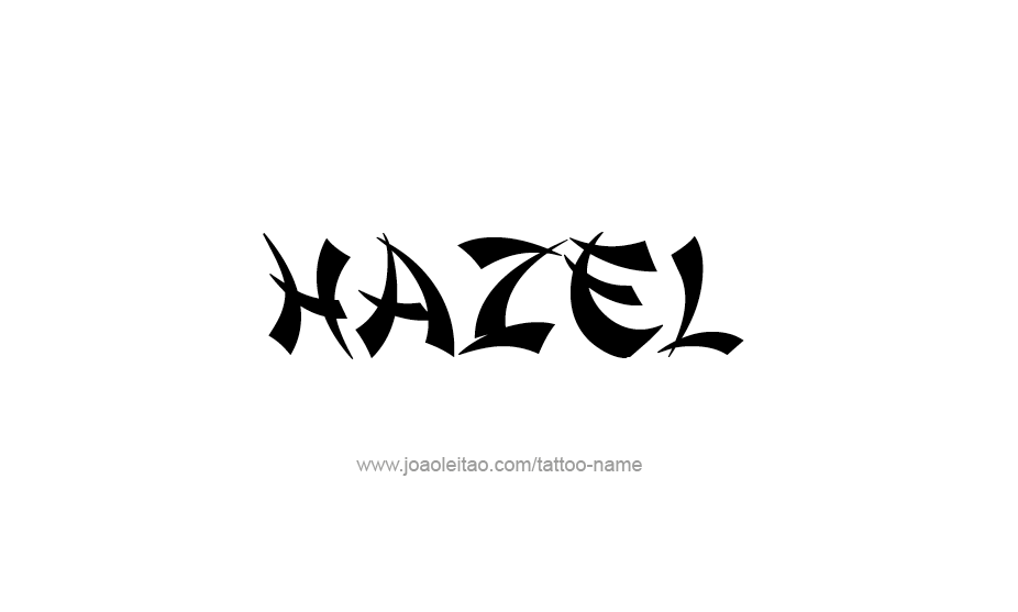 Tattoo Design Name Hazel   