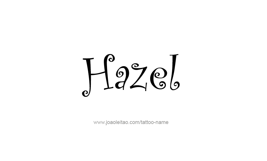 Tattoo Design Name Hazel   