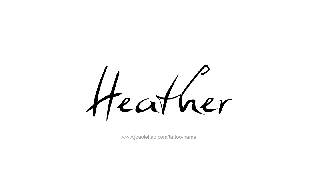 Tattoo Design Name Heather   