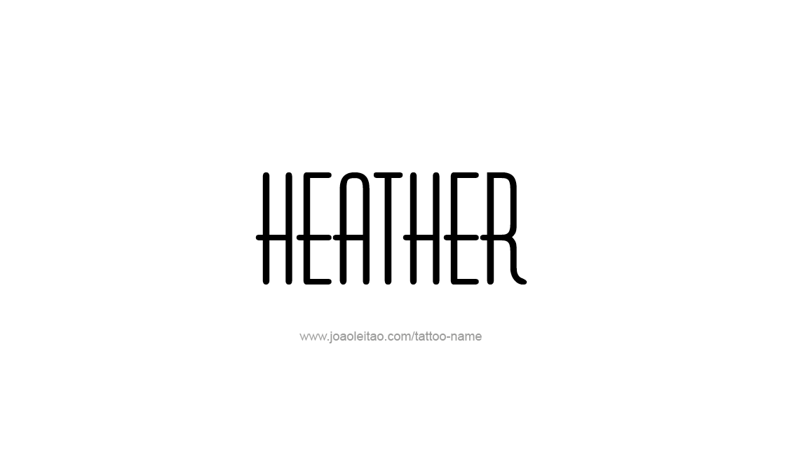 Tattoo Design Name Heather   