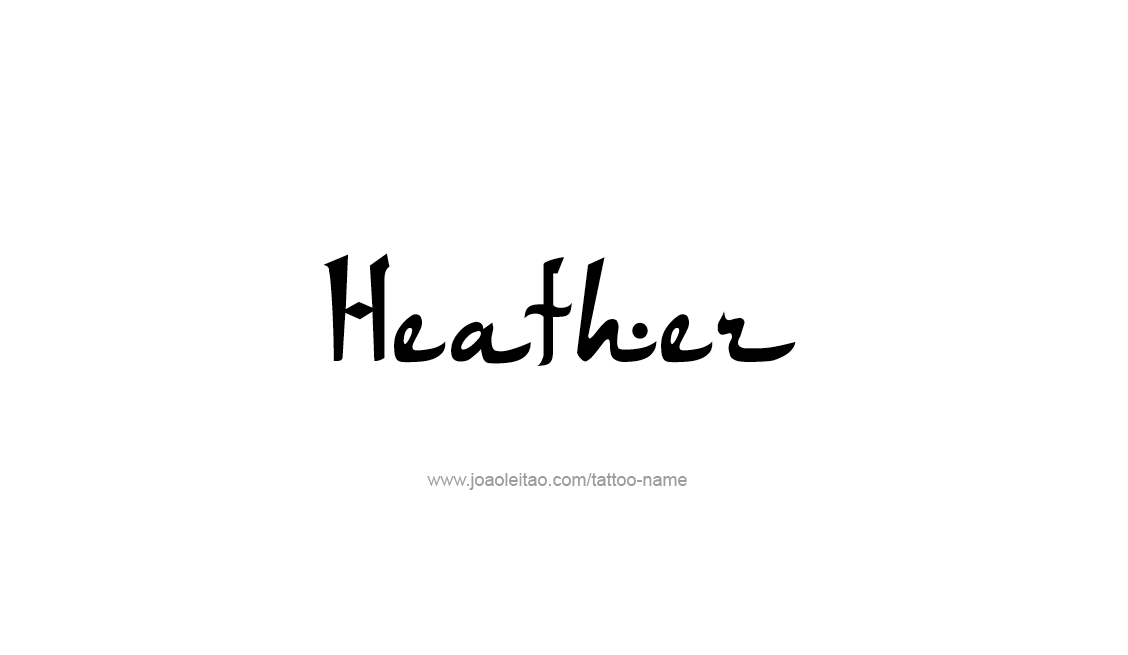 Tattoo Design Name Heather   