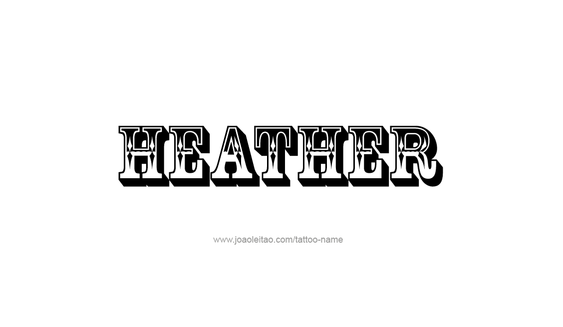 Tattoo Design Name Heather   