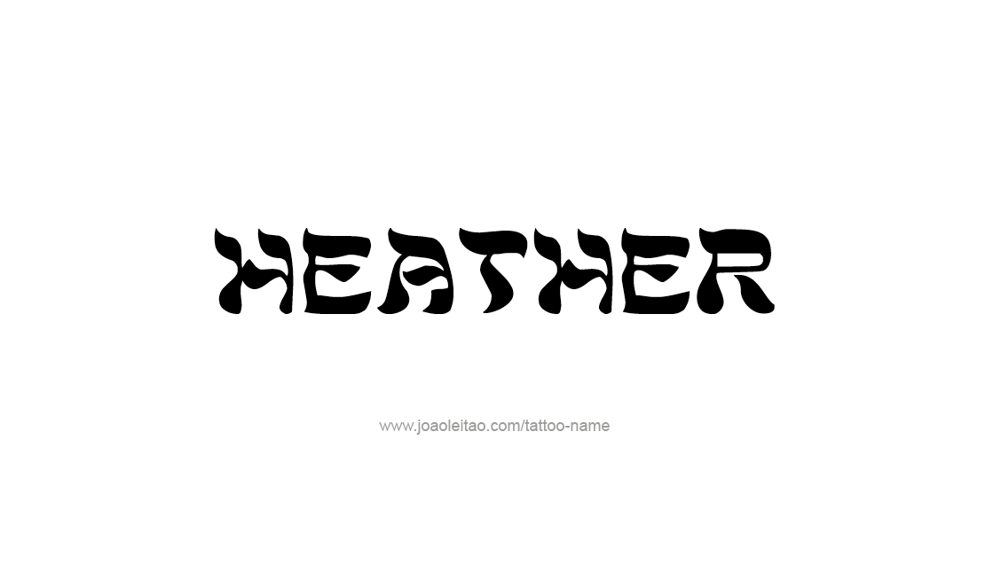 Tattoo Design Name Heather   