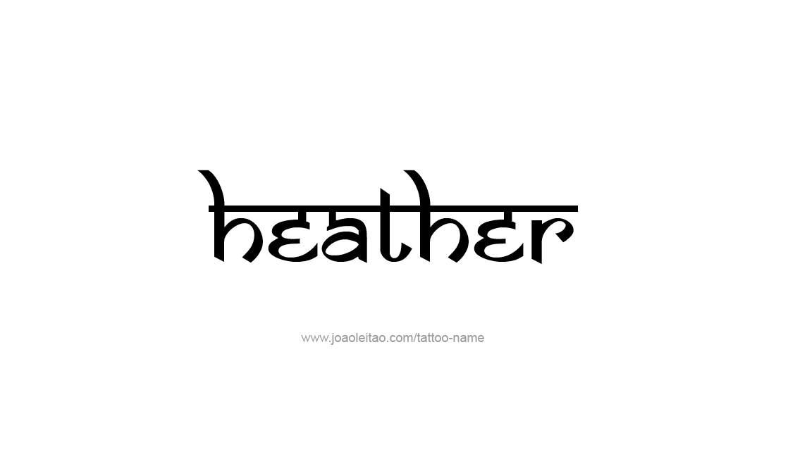 Tattoo Design Name Heather   