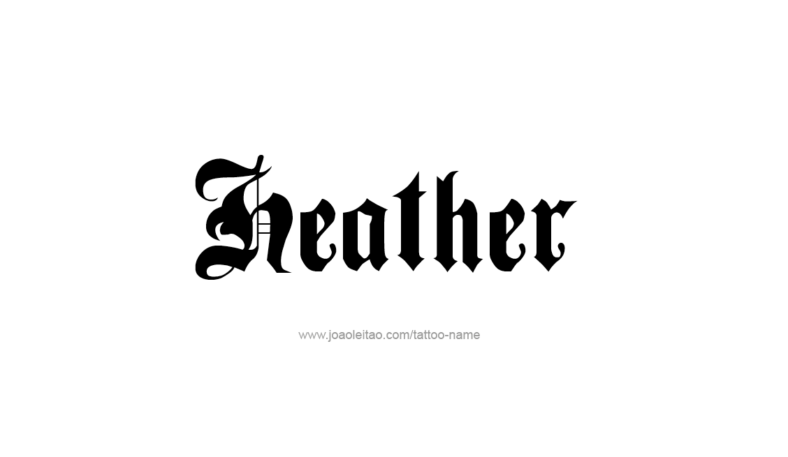 Tattoo Design Name Heather   