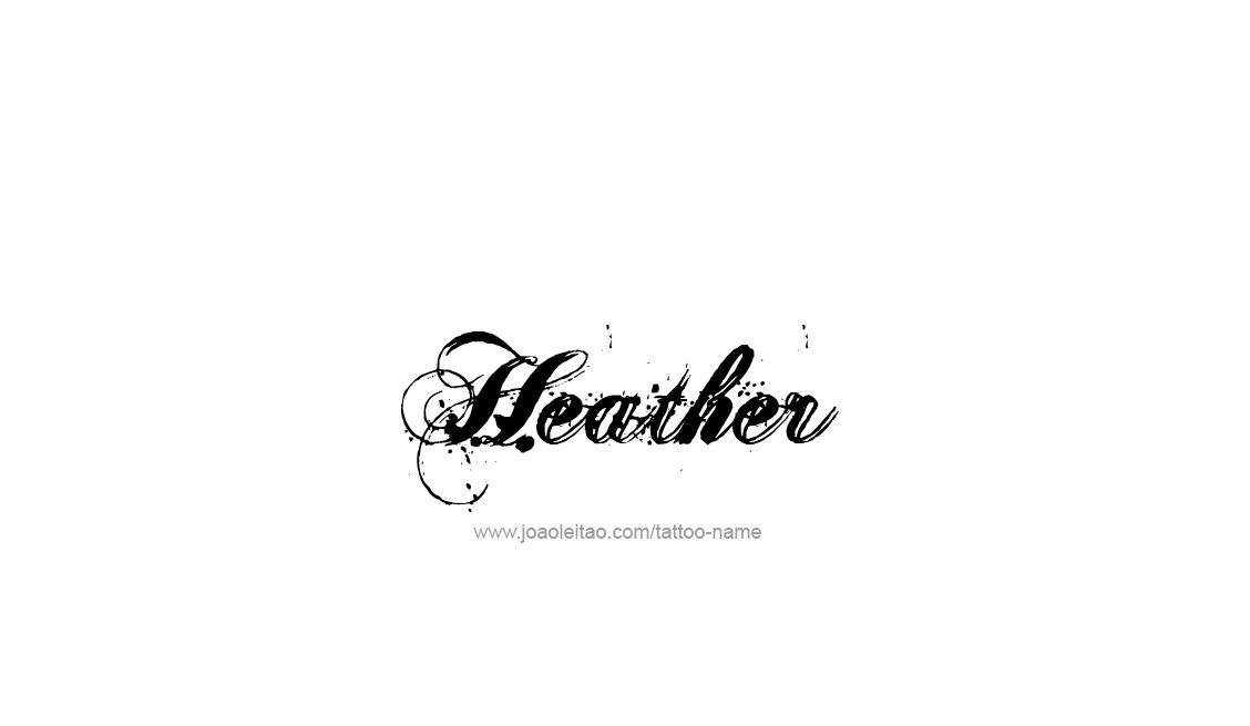 Tattoo Design Name Heather   