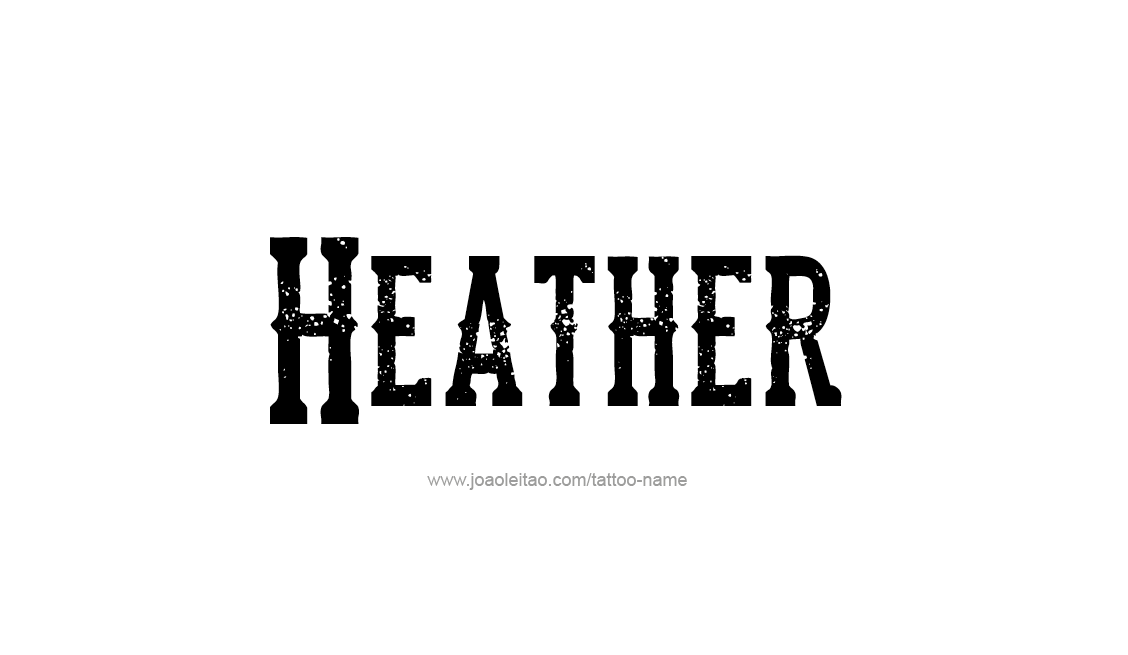 Tattoo Design Name Heather   