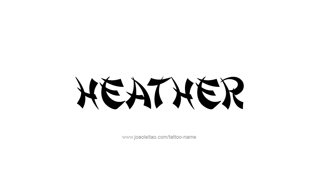 Tattoo Design Name Heather   