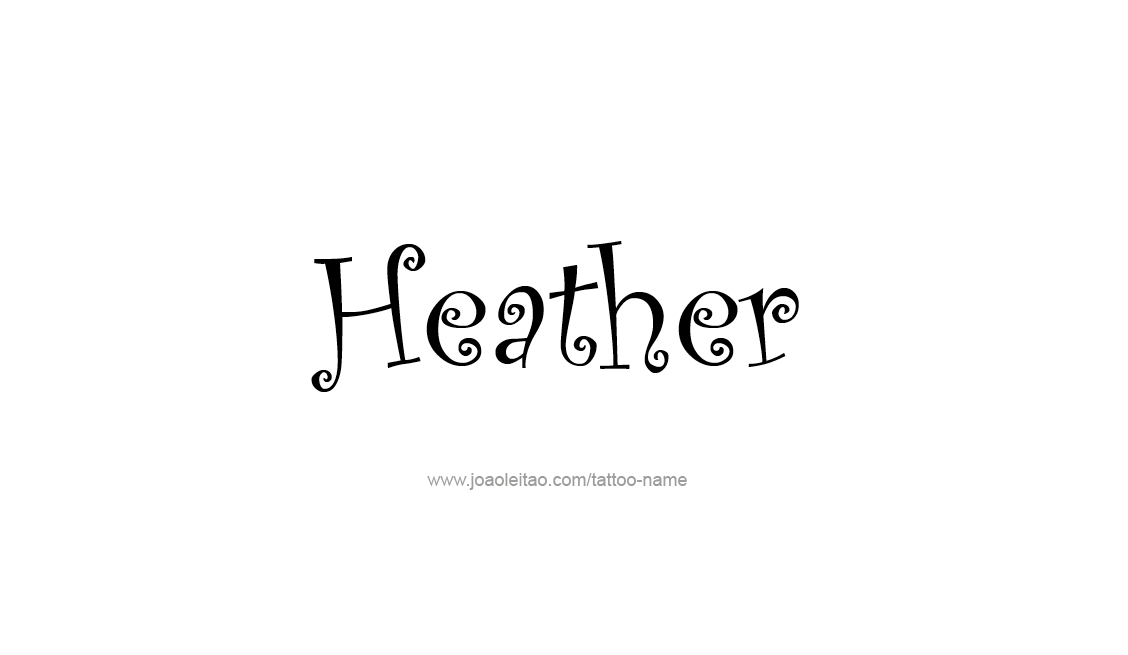 Tattoo Design Name Heather   