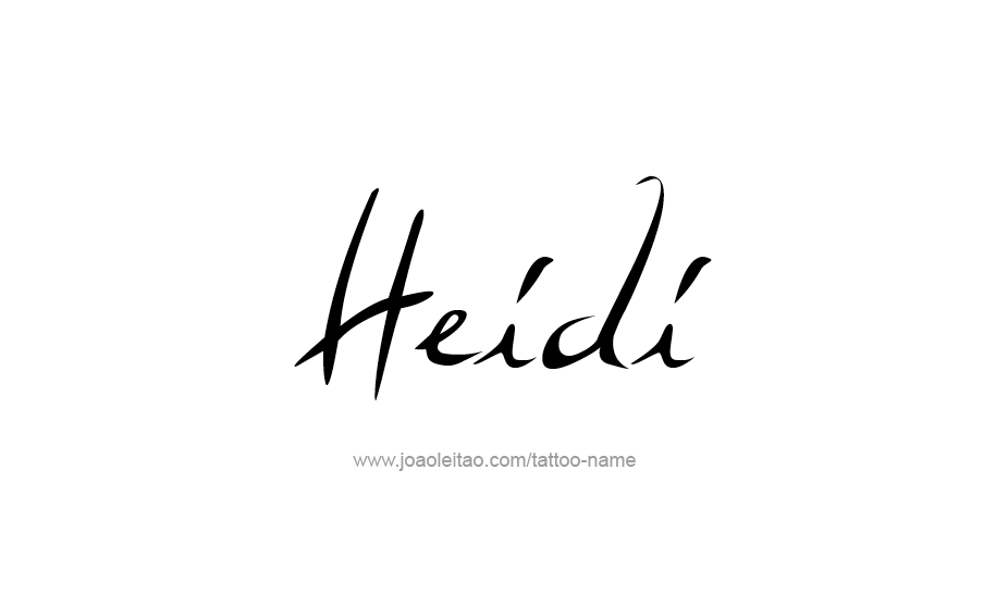 Tattoo Design Name Heidi   