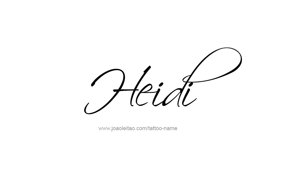 Tattoo Design Name Heidi   