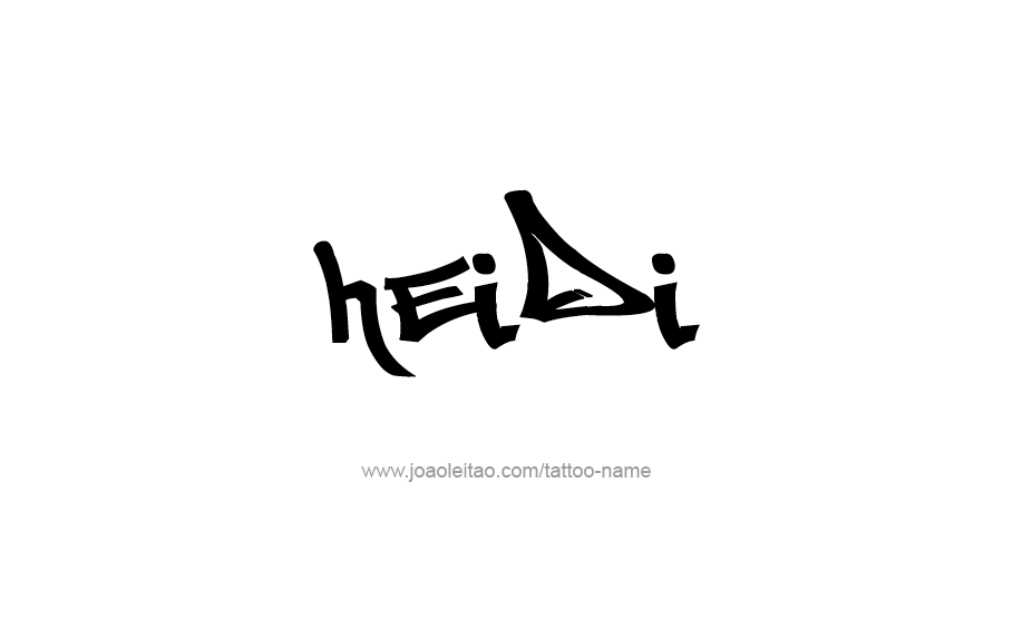 Tattoo Design Name Heidi   