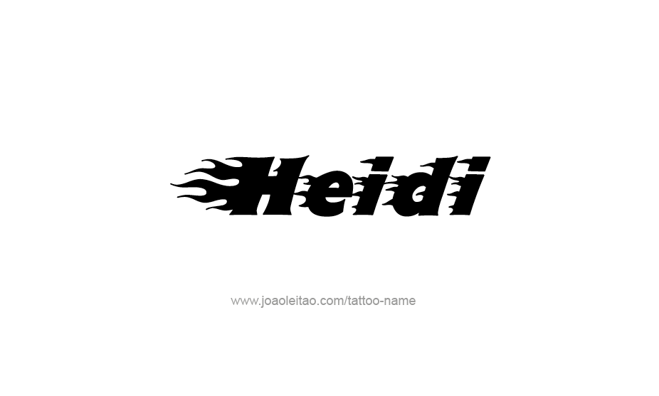 Tattoo Design Name Heidi   