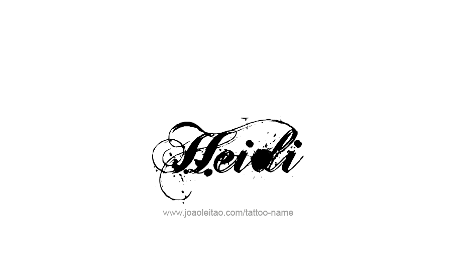 Tattoo Design Name Heidi   