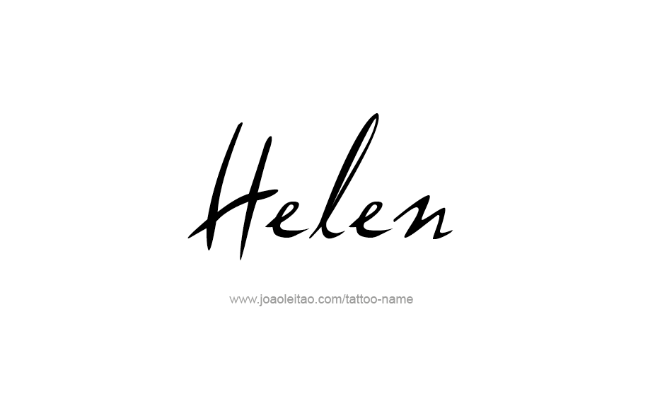 Tattoo Design Name Helen   