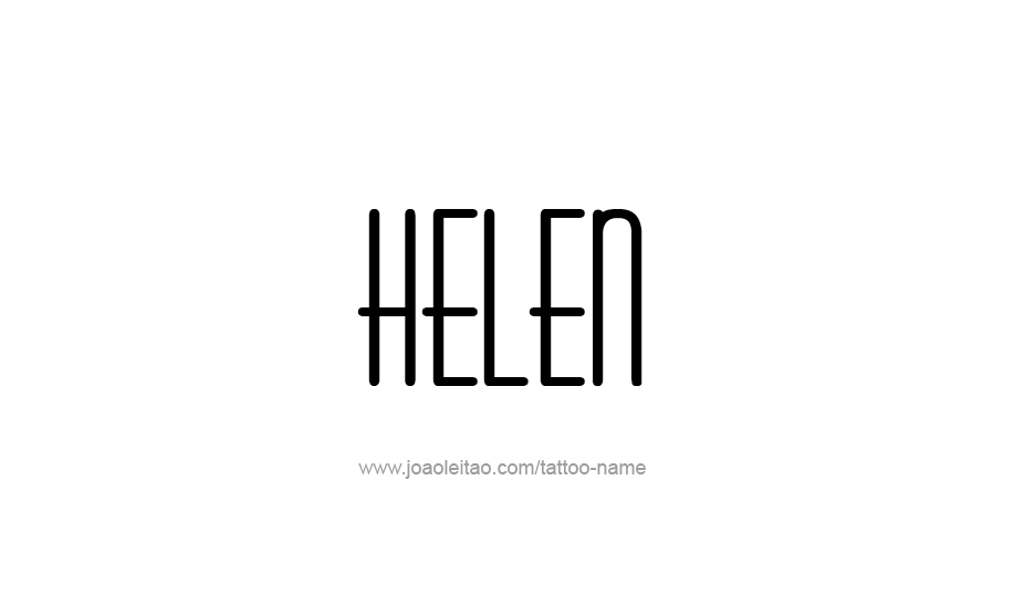 Tattoo Design Name Helen   