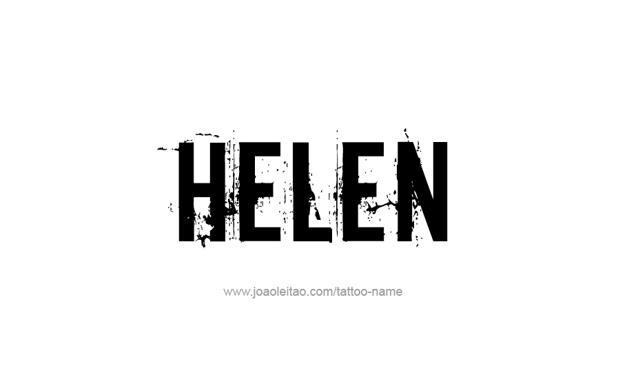 Tattoo Design Name Helen   