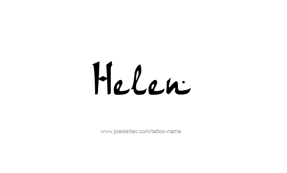 Tattoo Design Name Helen   